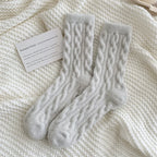 Warm Women's Socks New Winter Japanese Fashion Solid Color Fluffy Socks For Girls Home Thick Cute Floor Socks Kawaii Autumn Soft - Matrix Studios