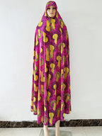 6XL  Muslim Womens Hooded Abaya African Sleeveless Prayer Garment Kaftan Dress With Hijab Floral Dubai Saudi Robe Ramadan - Matrix-studios.com