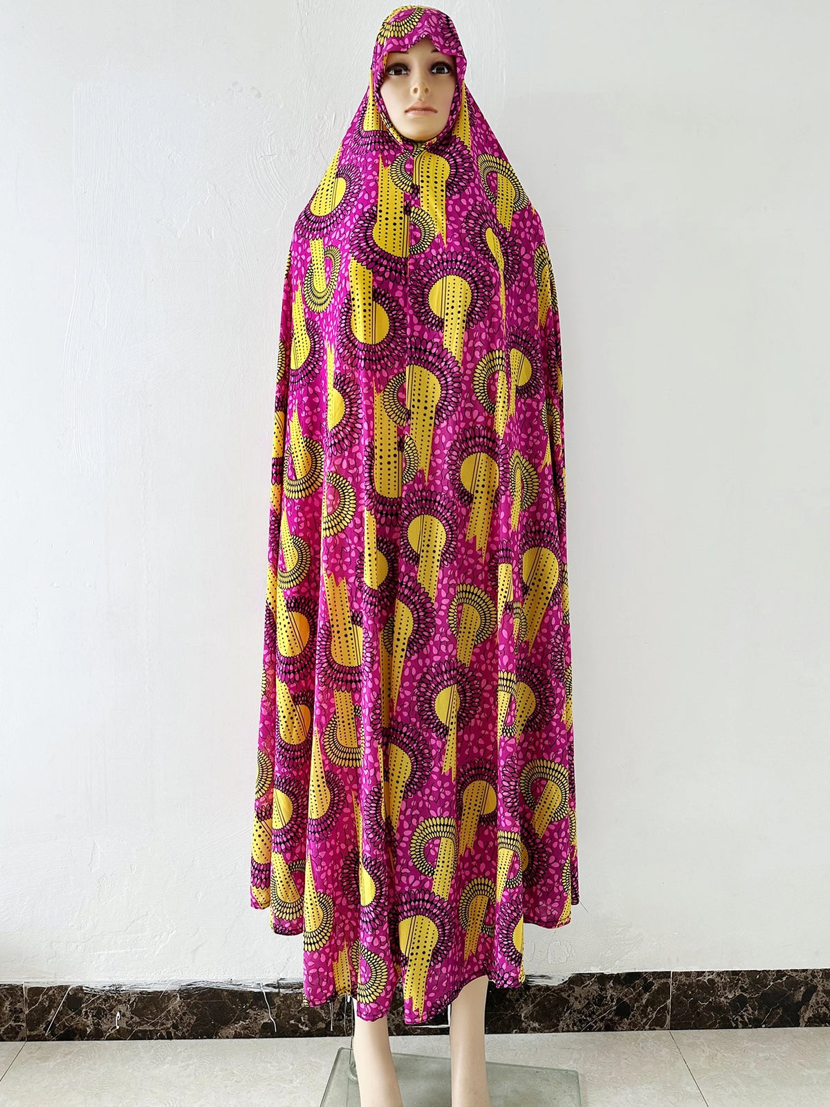 6XL  Muslim Womens Hooded Abaya African Sleeveless Prayer Garment Kaftan Dress With Hijab Floral Dubai Saudi Robe Ramadan - Matrix-studios.com