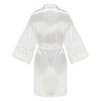 Caramel Wedding Bride Bridesmaid Robes Dressing Gown Sexy Women Bathrobe Night Shirts Short Women Kimono Mesh Sleeve - Matrix-studios.com