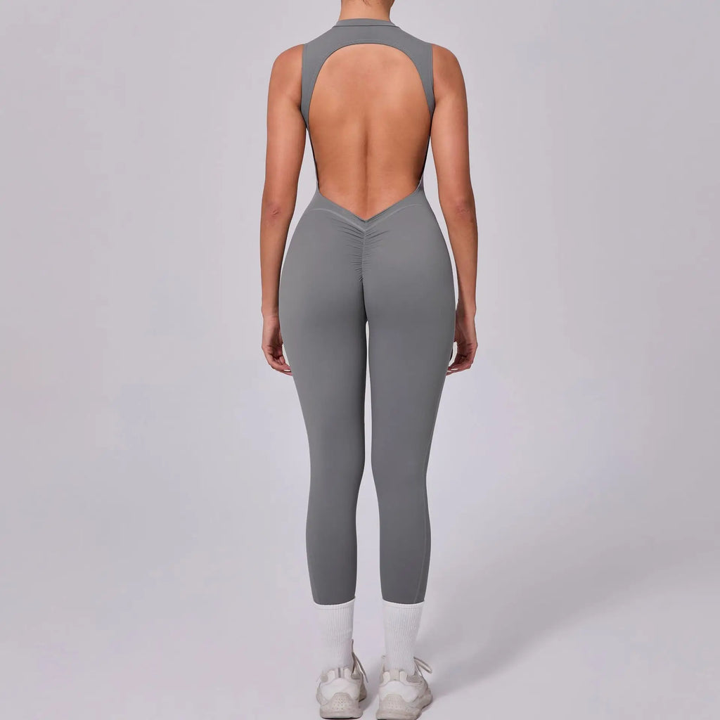 Female Jumpsuit One Pieces Fitness Overalls Body Sexy Bodysuit Sports Jumpsuit Gym Sportswear Pants Woman Clothing Black Romper - Matrix Studios