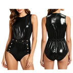 Men Women Waterproof Glossy Bodysuit Leak-proof Washable Diaper Cover Elderly Bedridden Special Needs Adaptive Jumpsuit Swimwear - Matrix Studios