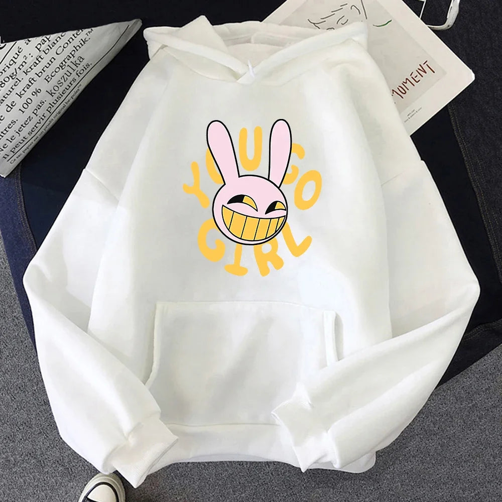 YOU GO GIRL Digital Circus Jax Hoodie Fashion Women Harajuku Funny Cute Rabbit Hoodie Unisex Cartoon Vintage Pullover Sweatshirt - Matrix Studios