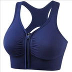 CZGUKE Women's Zipper Sports Bra Vest Plus Size Shock Resistant Bra Women's yoga Running Fitness Bra Women's Underwear - Matrix Studios