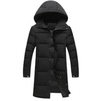 New Winter Duck Down Coats Men Hooded Long Puffer Jackets Unisex Casual Parkas Quality Couples Outdoor Windproof Warm Jackets 3X - Matrix Studios