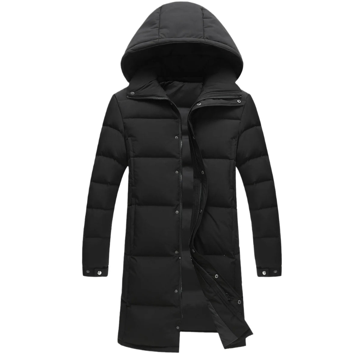 New Winter Duck Down Coats Men Hooded Long Puffer Jackets Unisex Casual Parkas Quality Couples Outdoor Windproof Warm Jackets 3X - Matrix Studios