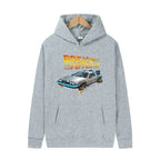 Back To The Future Retro DeLorean Car Print Hoodie Long Sleeve Tops Men Casual Streetwear Pullover Spring Autumn Unisex Clothing - Matrix Studios
