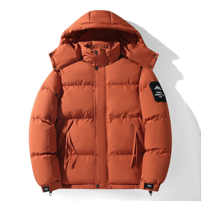 New Winter Men's Hooded Collar Down Coats Outerwear High Quality Overcoat Fashion Windproof Parkas Male Casual Warm Down Jackets - Matrix Studios