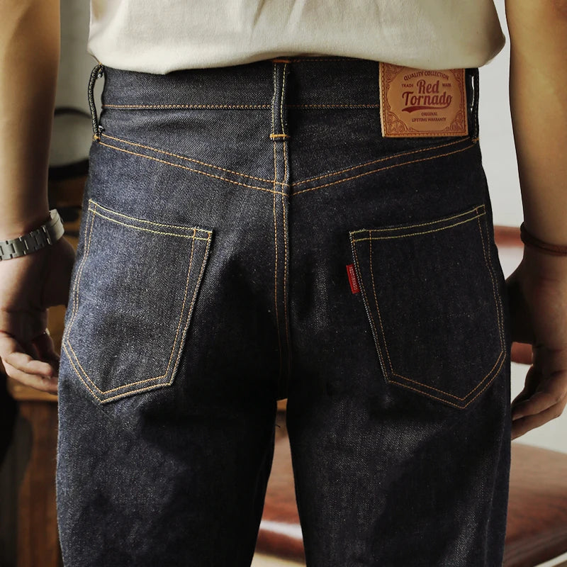 Red Tornado 55501 Relaxed Straight Fit Men's Jeans Raw Selvedge Denim Pants Amekaji - Matrix Studios