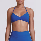 Sexy Neck Strap Bra for Woman Summer Breathable Backless Yoga Bra Women Fitness Solid Color Yoga Sports Bra Workout Top - Matrix-studios.com
