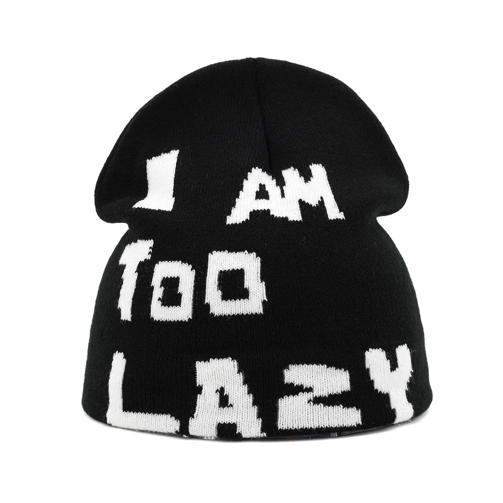 Y2K Letter Butter Knit Hats Skullies Beanies Autumn Winter Warm Hat Men Women Hip Hop Quality Skiing Cap Cycling Windproof New