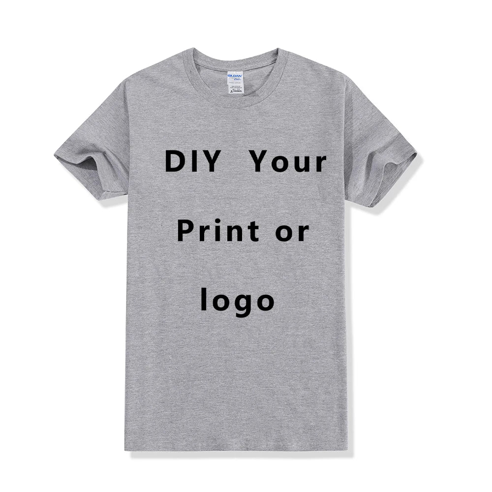 EU Size 100% Cotton Custom T Shirt Make Your Design Logo Text Men Women Print Original Design Gifts Tshirt - Matrix Studios