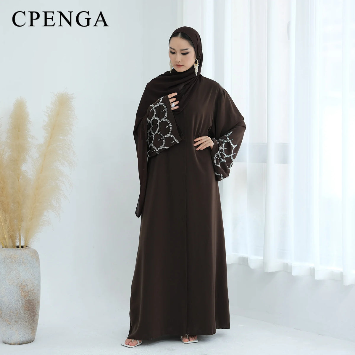 2025 Middle Eastern Islam Outfit for Muslim Women Luxury Dubai Modest Abaya Dress Eid Arabic Cardigan Plain Turkey Kaftan Robe - Matrix-studios.com