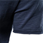 Brand Quality 100% Cotton Men T-shirt V-neck Fashion Design Slim Fit Soild Male Tops Tees Short Sleeve - Matrix Studios