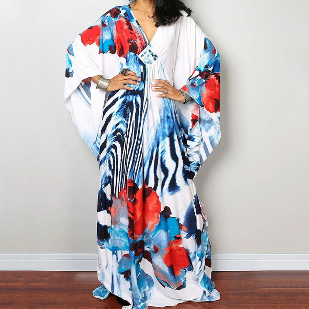 Maxi Long Dress Summer Sunscreen Smock Casual Vacation Swimsuit Cover Up Dress Loose Bathing Suit Beachwear Shirt for Women - Matrix Studios