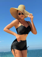 Sexy Swimwear Women Strapped Push Up Tankini Set Brazilian Lady Swimsuit High Waist Bikini Set Beach Wear Bathing Suit - Matrix-studios.com