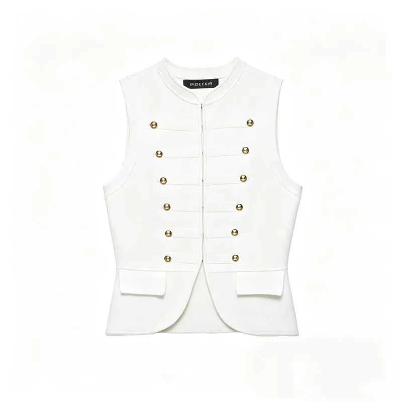 Guobioziy2026 Women's New Rope Knot Decorative Knit Vest Casual and Versatile Elegant and Graceful - Matrix Studios