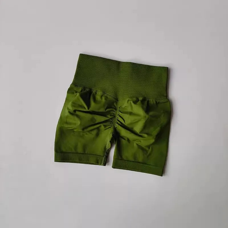Summer High-Waist Women's Yoga Shorts Breathable Fitness Butt Lift Sports Running Shorts Cycling Push-Up Workout Gym Shorts - Matrix Studios