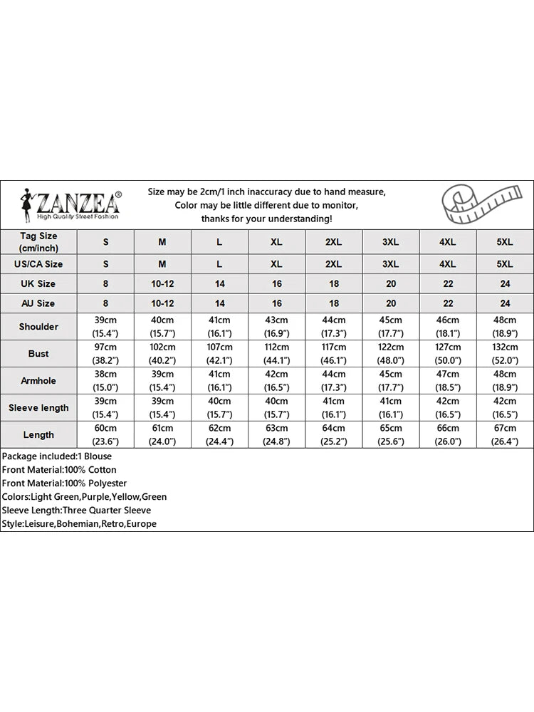 ZANZEA Fashion Summer 3/4 Sleeve Hollow Out Blouse Women Elegant Lace Crochet Tops Casual Loose Embroidery Shirt Work Blusas - Matrix-studios.com