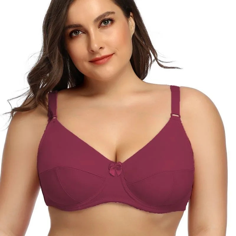 Beauwear Women Underwire Plus Size Bras Full Coverage Non Padded Brassiere Minimizer Underwear 36-52 D E F Color Black Nude BH - Matrix Studios