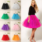 Women Summer Vintage Tulle Skirt Adult Fancy Ballet Dancewear Party Costume Ball Gown Mini Skirt - Matrix-studios.com