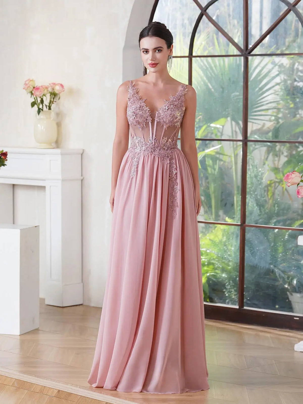 Spaghetti Straps Navy Blue A Line Evening Dresses 2025 Elegant Beaded Appliques Illusion Prom Gowns Formal Party Vestido De Gala - Matrix-studios.com