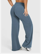 Womens Straight Leg Pants – High Waisted Wide Leg Yoga Pants Breathable Loose Baggy Sweatpants for Gym Running Casual Wear - Matrix-studios.com
