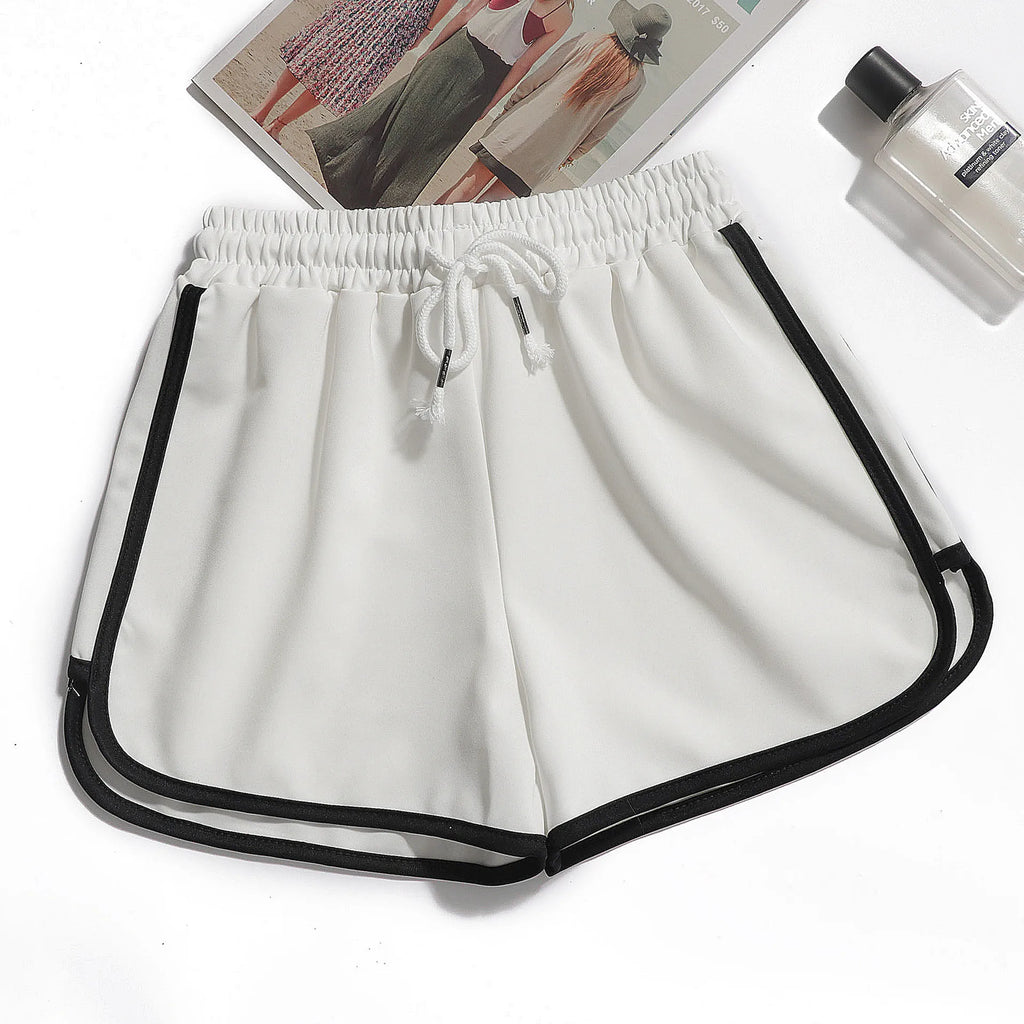 1pcs Summer Women Casual Solid Shorts Girl Gym Workout Shorts Pants Ladies Mid Waisted Yoga Short Student  Loose Shorts S-3XL - Matrix Studios