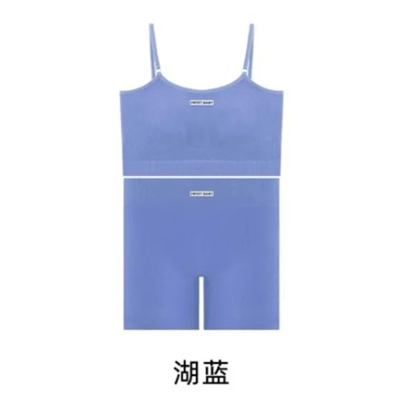 Women Seamless Yoga Sets Summer Fitness Workout Suits Sport Bra High Waist Leggings Sexy Outfits 2024 Female Casual Sportswear - Matrix-studios.com