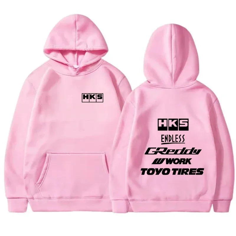 2025 Men Fashion Cool Hoodie Japan JDM Modified Car HKS ENDLESS Hoody Men Women Vintage Casual Sweatshirt Long Sleeve Pullovers - Matrix Studios