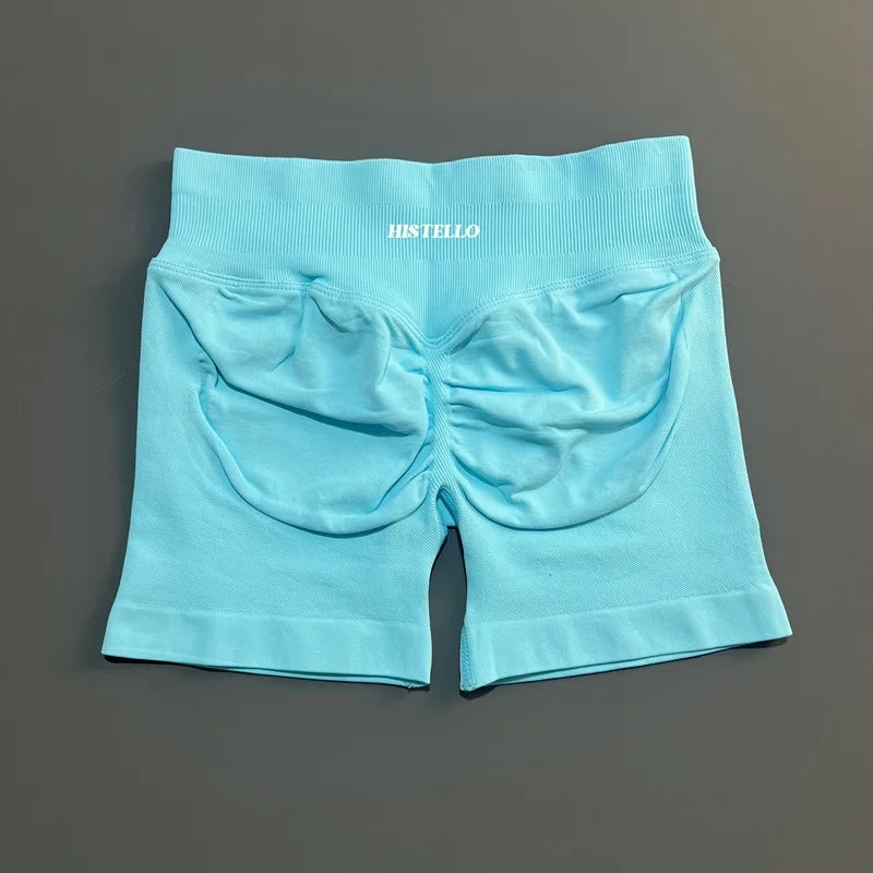 HISTELLO Impact Shorts Df Substitute High Waist Women Yoga Workout Shorts Seamless Leggings Stretch Fitness Gym Running Shorts - Matrix Studios