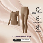 Winter Seamless Fleece Warm Leggings Female casual warm top Ladies Thermal Underwear 2pcs Set Slim Thin  Sports Fitness Leggings - Matrix-studios.com
