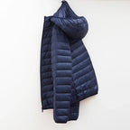 2024 Men Winter Coat Fashion Hooded White Duck Down Jackets Plus Size Ultralight Down Coat Portable Slim Down Parkas - Matrix Studios