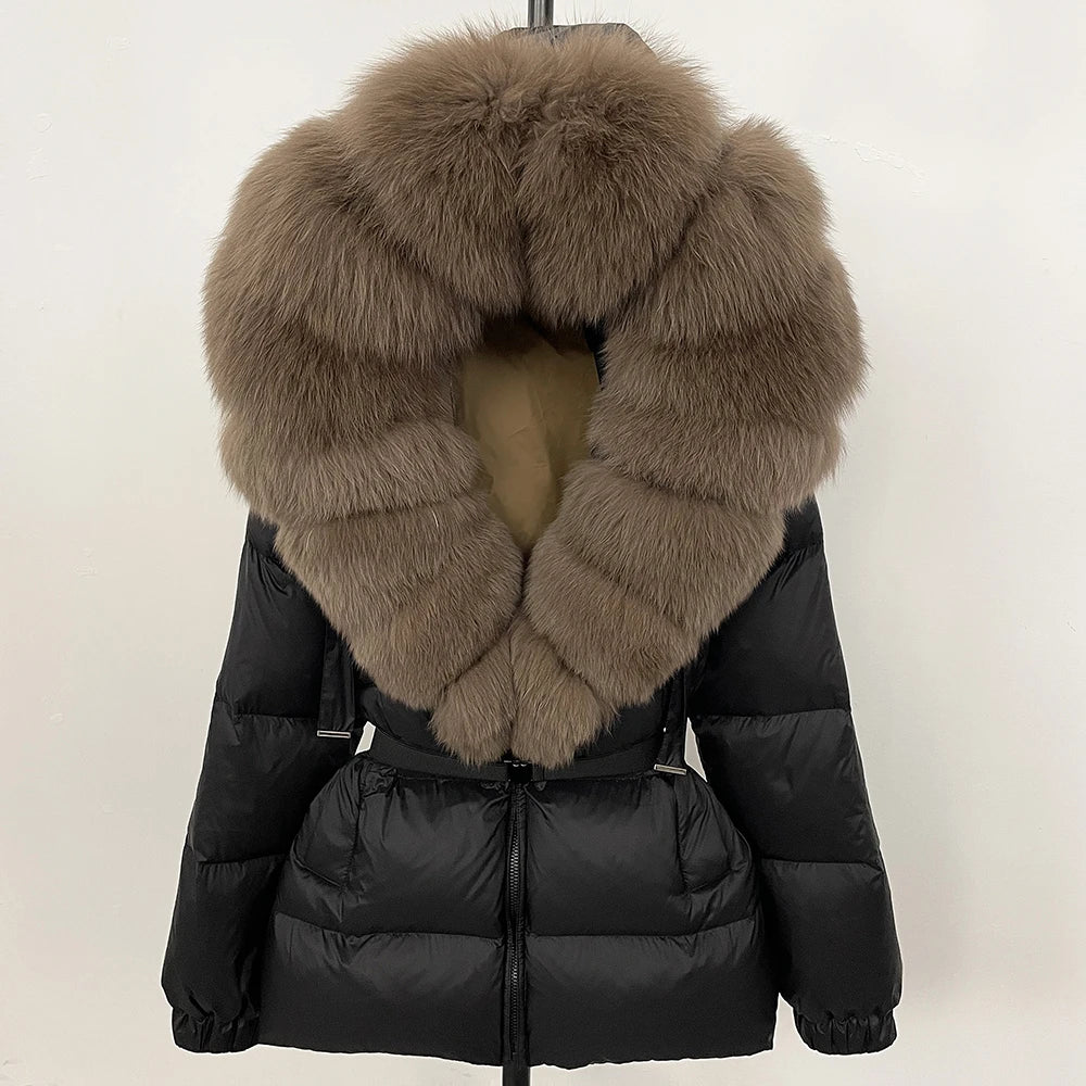OFTBUY Winter Clothing Puffer Jacket Women Real Fox Fur Hooded Thick Warm 90% White Duck Down Coat Female Parkas Waterproof - Matrix Studios