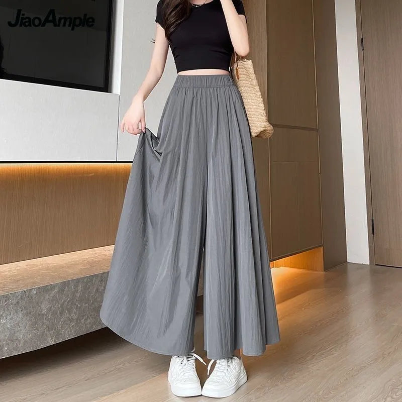 2025 Autumn/Winter New Korean Elegant In Matching Set Women's Fashion Knitted Cardigan Coat+Loose Skirt Pants Two Piece Suit - Matrix-studios.com