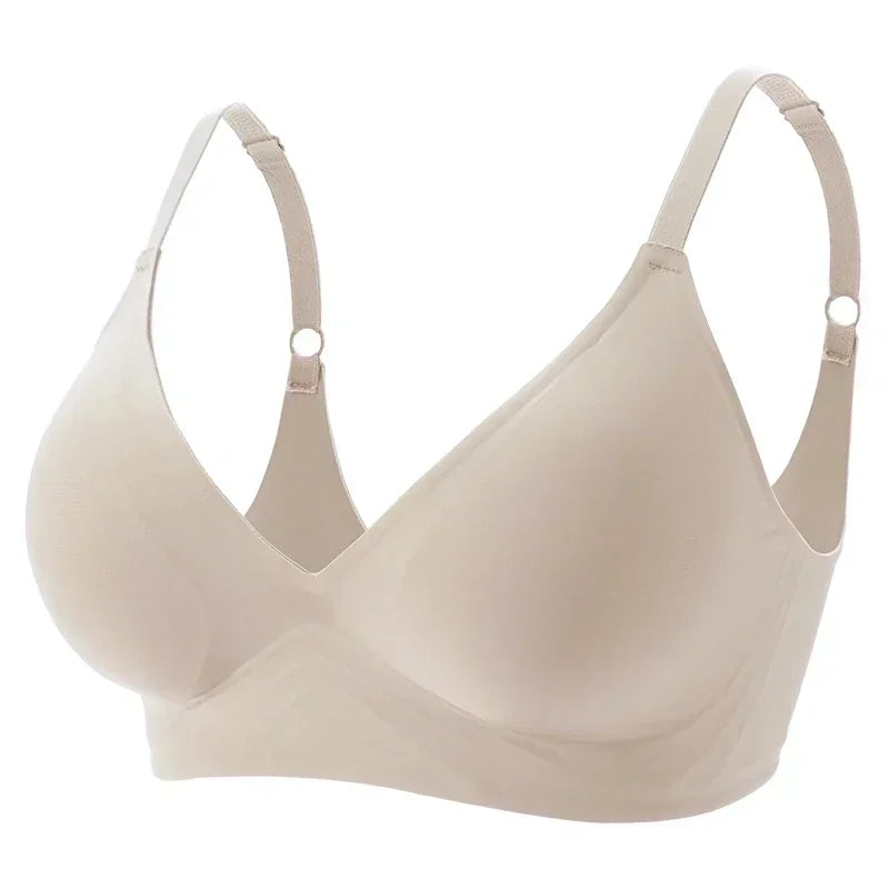 Latex Jelly Underwear Seamless Bras for Woman Wireless Sleep Removable Padded Bralette One Piece Brassiere No Wire Comfortable - Matrix Studios