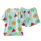 Pijama Sin Chan Man Pajama Sinchan Cotton Summer Short Sets Japanese Pajamas for Couples Man and Woman Sleepwear 2021 - Matrix-studios.com