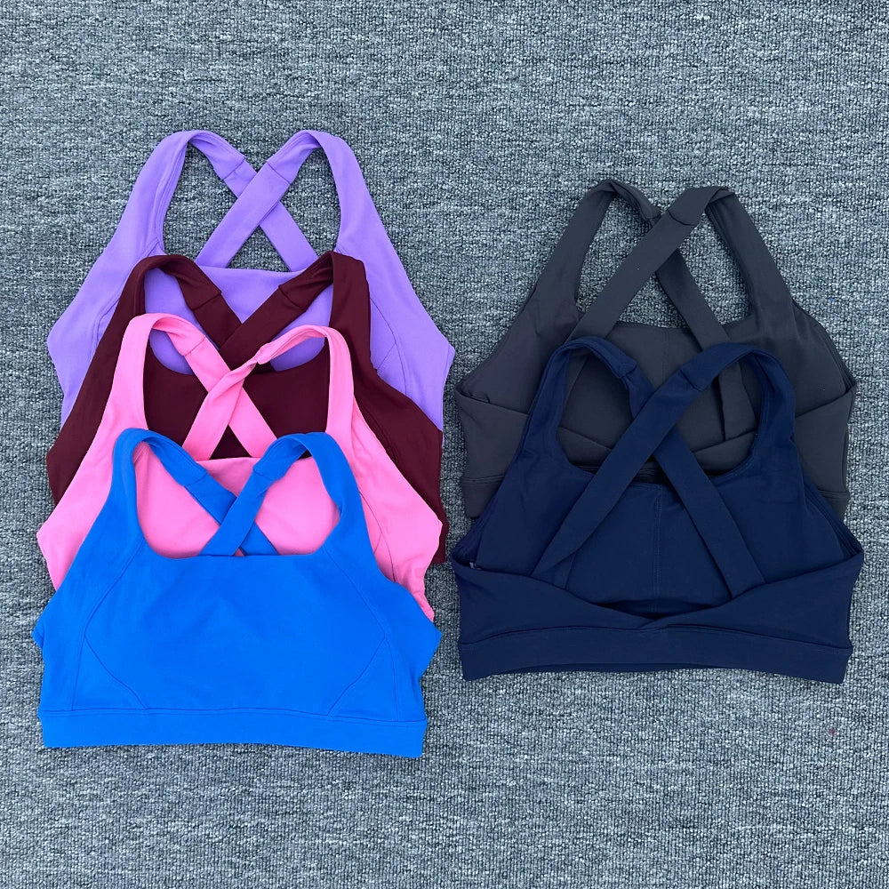 Women Sports Bra Cross Gym Top Women Training Running Yoga Bra Stretch Women Workout Underwear Fitness Sexy Yoga Clothes - Matrix Studios