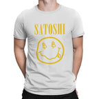 Blockchain Bitcoin Satoshi Yellow Funny Tshirt Graphic Men Tops Vintage Fashion Summer Polyester Short Sleeve Harajuku T Shirt - Matrix-studios.com