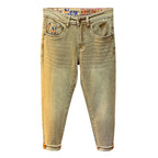 New Fashion Stretch Slim Fit Jeans For Men American Brand High-End Straight Casual Designer Retro Cotton Versatile Denim Pants - Matrix Studios