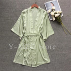 Ultra Long Birde Wedding Robe Dress White Kimono Lady Loose Sleepwear Sexy Big Lace Sleeve Bathrobe Nightwear Rayon Peignoirs - Matrix-studios.com