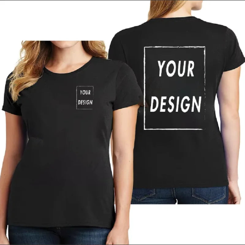 UE Size Custom Team T-shirt for Women, Add Your Own Design in Front and Back, Print and Text, High-quality T-shirt for Men - Matrix-studios.com