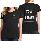 UE Size Custom Team T-shirt for Women, Add Your Own Design in Front and Back, Print and Text, High-quality T-shirt for Men - Matrix-studios.com