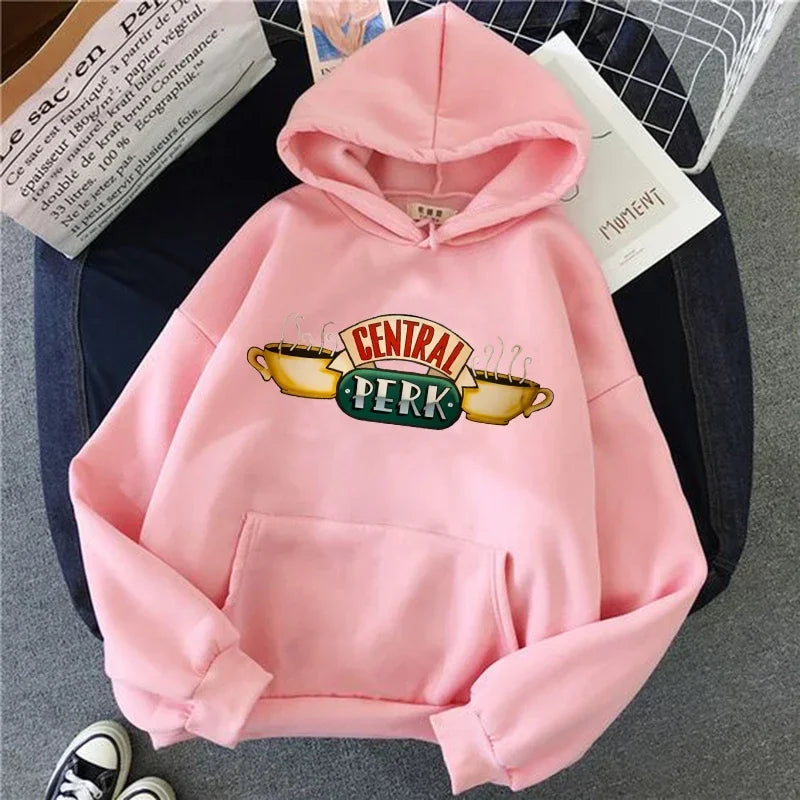 Friends TV Show Hoodies for Women, Funny Cartoon Friends Hoodies, Ullzang Graphic, Vintage Anime Sweatshirt, Female Hoody, 90s - Matrix Studios