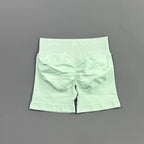 HISTELLO Gym Shorts 4.5" Women Fitness Sports Biker Shorts Low Waist Running Pants Workout Scrunch Butt Yoga Seamless Leggings - Matrix-studios.com