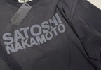 Classic Letter Print Summer Basics Tees Cotton SATOSHI Tshirt Hiphop Street Washed Black Holes Round Neck Short Sleeve Men Women - Matrix-studios.com