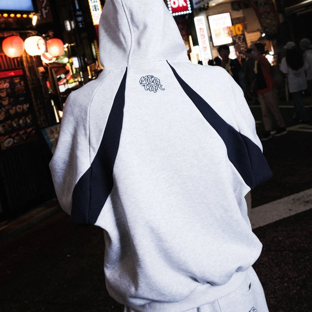 Autumn and winter new trendy men's and women's high street Japanese casual sports letter hooded sweatshirt and pants set