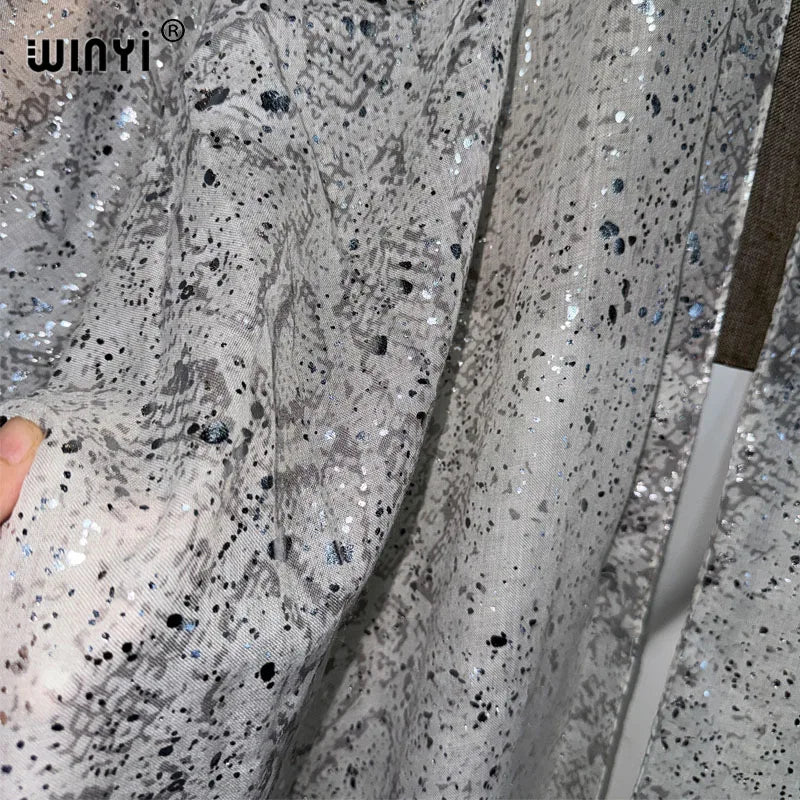 WINYI Africa Outfit Kimono New In Coats & Jackets Beach Cover Up Maxi Dress Cardigans Beach Wear Women 2024 Abaya Dubai Luxury - Matrix Studios