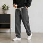 2026 New Streetwear Loose Jeans Men Korean Style Fashion Loose Straight Wide Leg Pants Men's Brand Clothing Black Light Blue - Matrix Studios