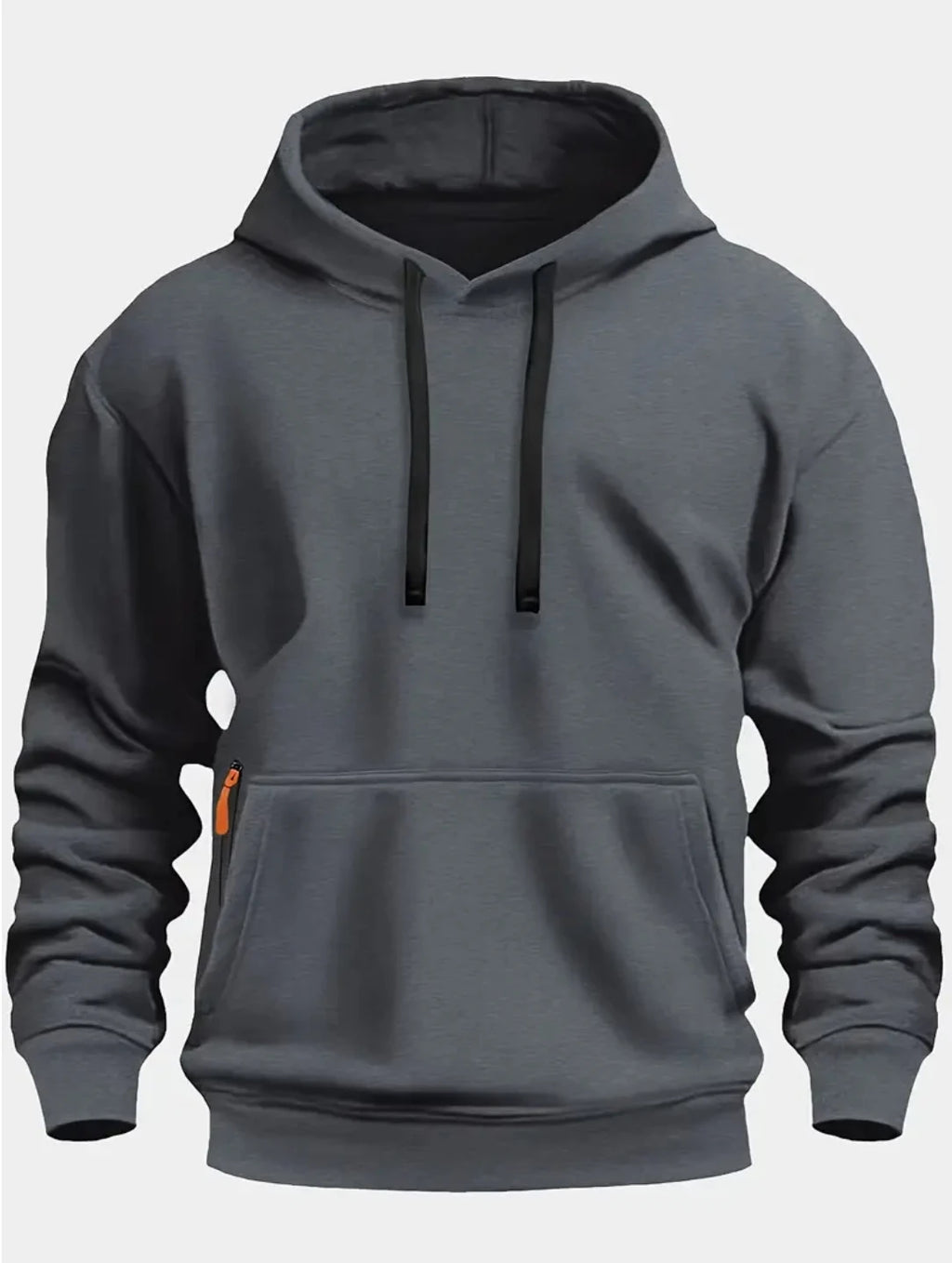 Fall/Winter New Arrival Men's Fleece Hoodie High Quality Solid Color Hooded Sweatshirt Male Fashionable Street Style Sweatshirt - Matrix Studios